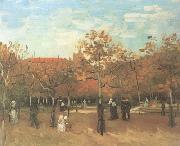 Vincent Van Gogh The Bois de Boulogne with People Walking (nn04) oil painting artist